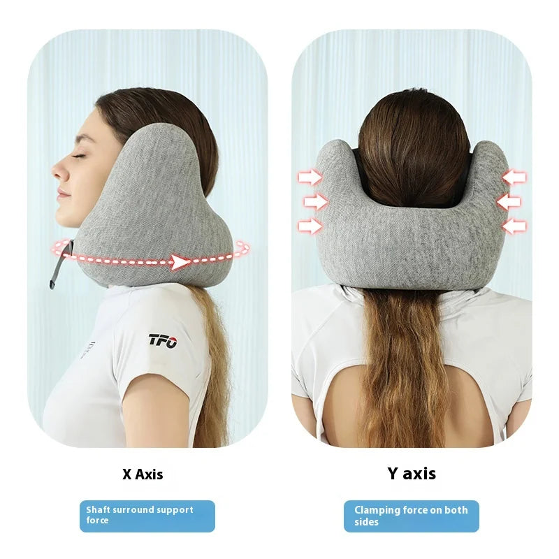 U-shaped pillow, nap pillow, prone pillow, airplane high-speed rail neck protection, memory cotton, essential tool for office tr