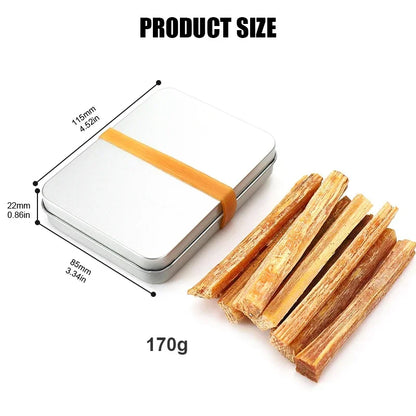 1box Fatwood Fire Starter Stick Outdoor Fire-making Tools Natural Firestarting Wood Sticks for Camping Hiking Emergency Survival