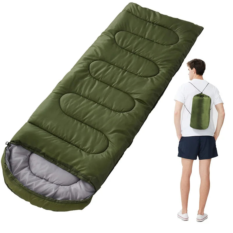 Camping Sleeping Bag Ultralight Waterproof 4 Season Warm Envelope Backpacking Sleeping Bags for Outdoor Tra