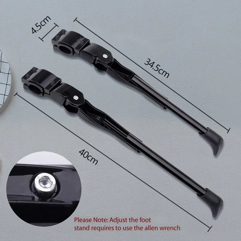Adjustable Bicycle Kickstand, Parking Rack Bicycle Side Support 22 24 26 Inch