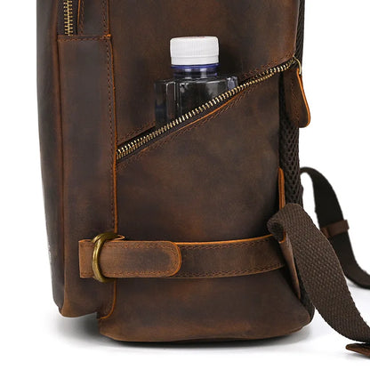 Large Leather Backpack Men Luxury Designer Laptop Bagpack for Man Backpack for School Bag Travel Backpack Bag Men's Daypack