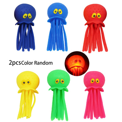 Luminescent Water Octopus, Sponge Absorbs Water, Swimming Pool Toy, Children's Summer Water Playing