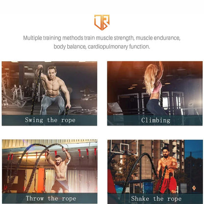 Sports Rope, Heavy Jump Rope, Weighted Battle Power, Improve Strength, Training, Fitness, Gym Equipment