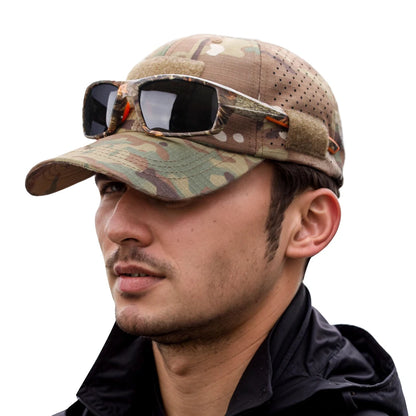 1/2pcs New Men Camouflage Baseball Cap Breathable Sunscreen Hat Outdoor Sports Hunting Hiking Camping Beach Fishing Sun Hat