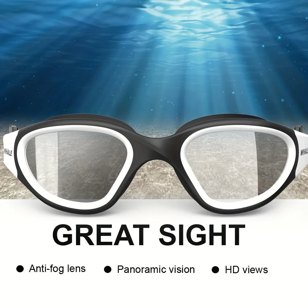 Swimming Goggles Fog-Free, UV Protected, Adjustable Size, for Men & Women