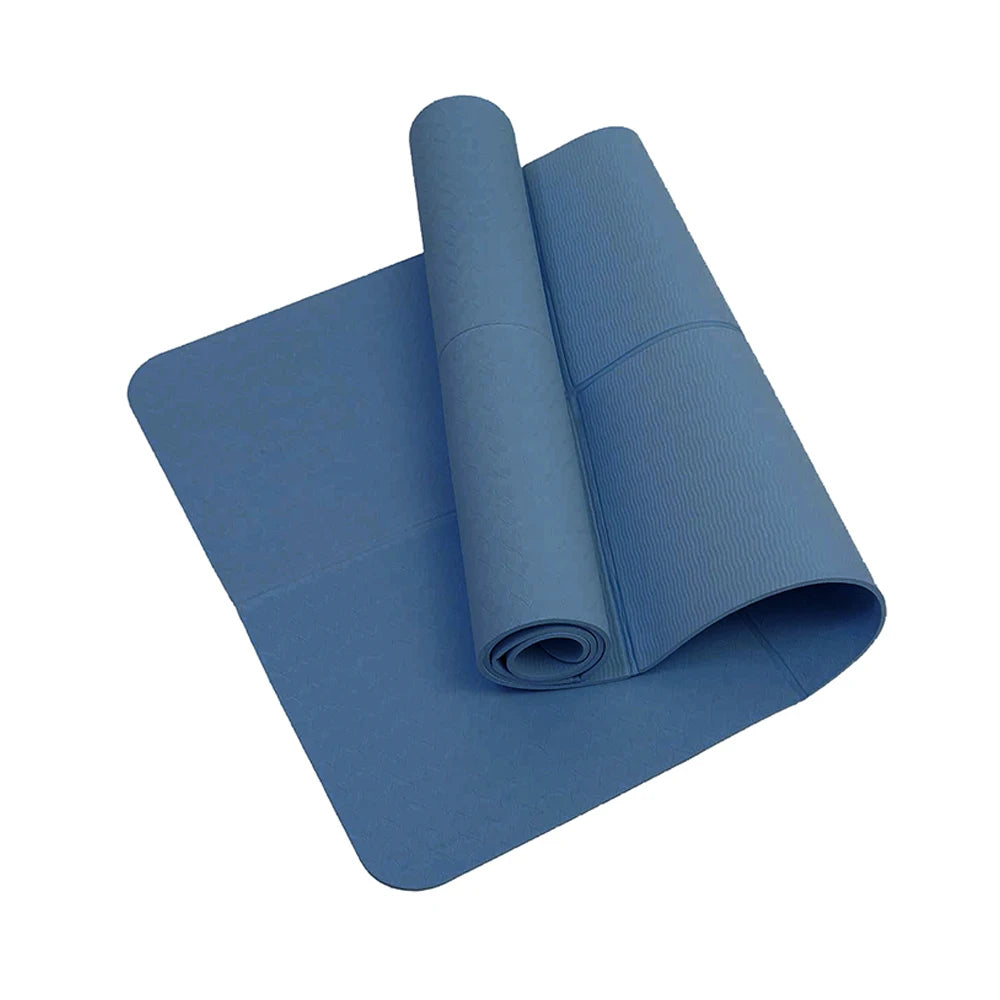 TPE Yoga Mat, Meditation Pad Anti-Slip, Foldable Pilates / Gymnastics Mat, Shock-Absorbing, Easy Clean Sports Equipment