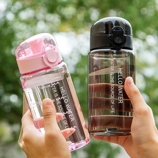 500 ml Sports Water Bottle - Anti-Fall Pop-Up Lid, Outdoor Water Jug, for Fitness and Hiking