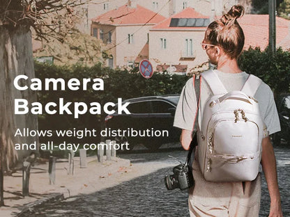 BAGSMART Camera Backpack for Photographers DSLR SLR Camera Backpacks Waterproof Backpack Fit up to 12.9" iPad with Tripod Holder