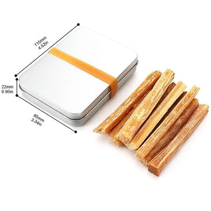 1box Fatwood Fire Starter Stick Outdoor Fire-making Tools Natural Firestarting Wood Sticks for Camping Hiking Emergency Survival
