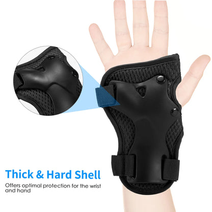 Kids 7 in 1, Helmet and Pads Set, Adjustable, Knee Pads Elbow Pads Wrist Guards for Scooter, Skateboard, Roller Skating, Cycling