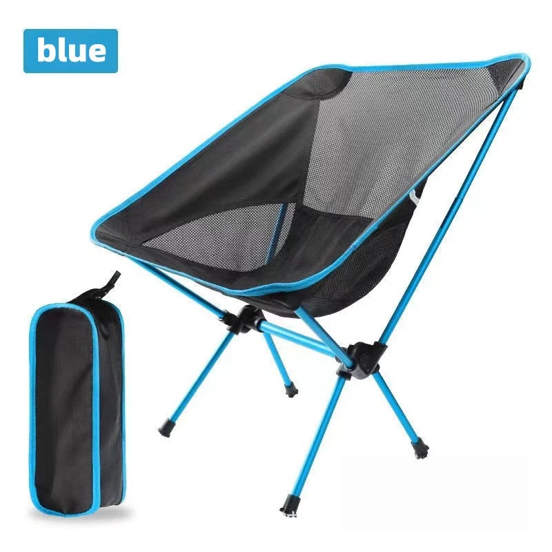 Foldable Outdoor Chair Collapsible Camping Chair Portable Folding for Beach Picnic Seat Folding Chair for Fishing BBQ Hiking