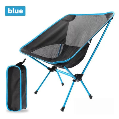 Foldable Outdoor Chair Collapsible Camping Chair Portable Folding for Beach Picnic Seat Folding Chair for Fishing BBQ Hiking