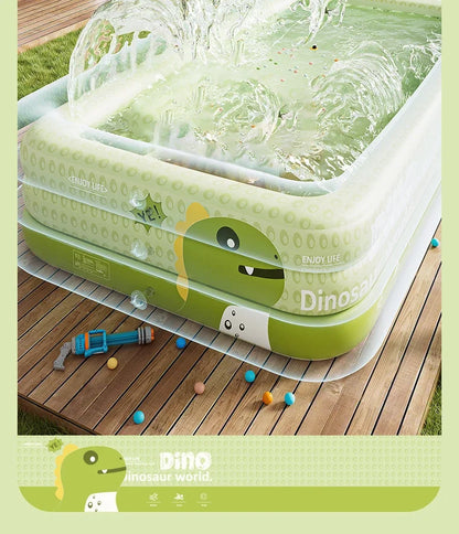 Outdoor Inflatable Swimming Pool, PVC Material, with  Dinosaurs Design