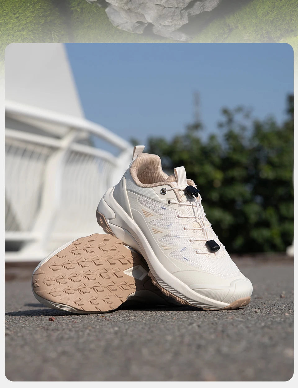 Baasploa Women Hiking Shoes Fashion Comfort Rubber Sole Non-Slip Wear-Resistant Sport Shoes Female Breathable Outdoor Sneakers