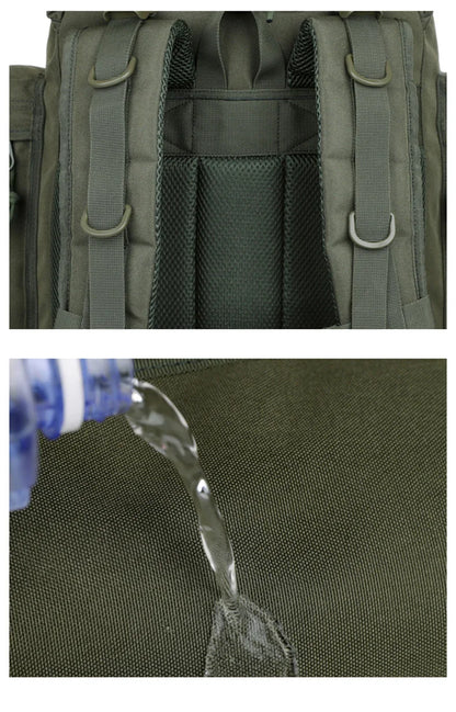 Large Climbing Backpack Camping Mountaineering Bag Men Travel Hiking Multifunction Tactical Shoulder Molle Luggage Backpacks