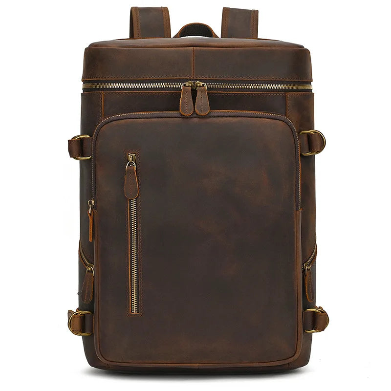 Large Leather Backpack Men Luxury Designer Laptop Bagpack for Man Backpack for School Bag Travel Backpack Bag Men's Daypack