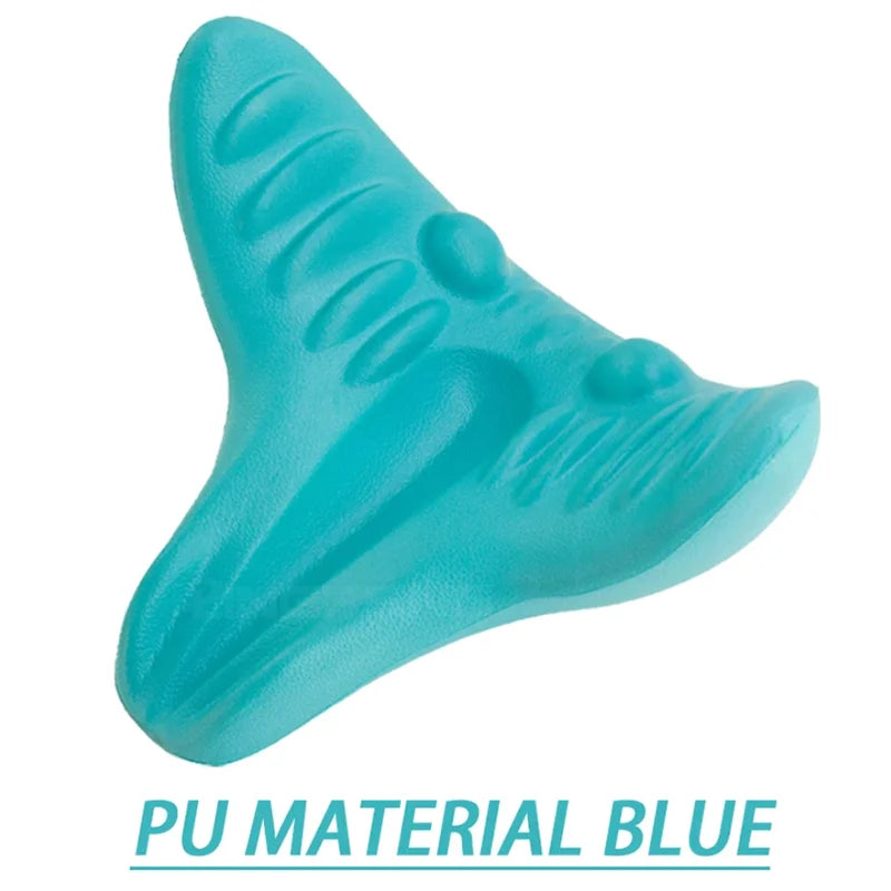 Neck Shoulder Stretcher Relaxer Cervical Chiropractic Traction Device, Massage Pillow for Pain Relief, Cervical Spine Alignment