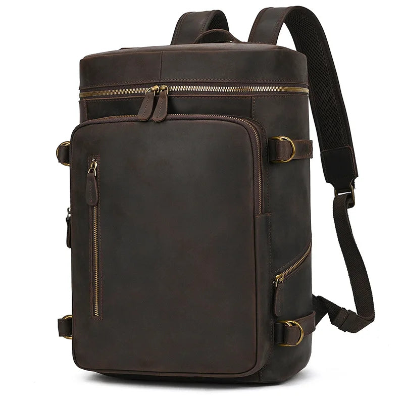 Large Leather Backpack Men Luxury Designer Laptop Bagpack for Man Backpack for School Bag Travel Backpack Bag Men's Daypack
