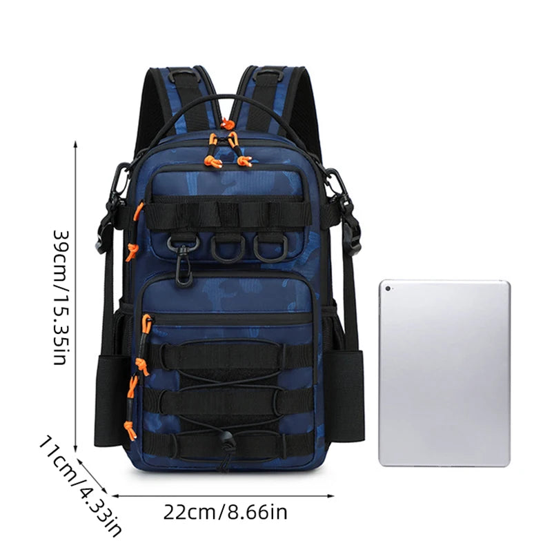 Fishing Tactical Camping Backpack Outdoor Sports Bag Hiking Molle Fish Lure Accessories Tackle Bag for Men Climbing Travel Bag