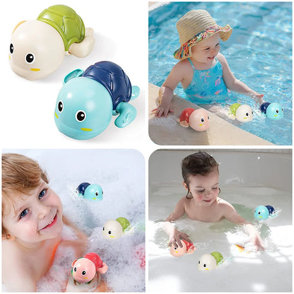 Baby Bath Toys, Cute Swimming Turtle, Whale, Crab, Frog, Penguin, Duck Classic Chain Clockwork Water Toy, For Kids, Water Playing Toys