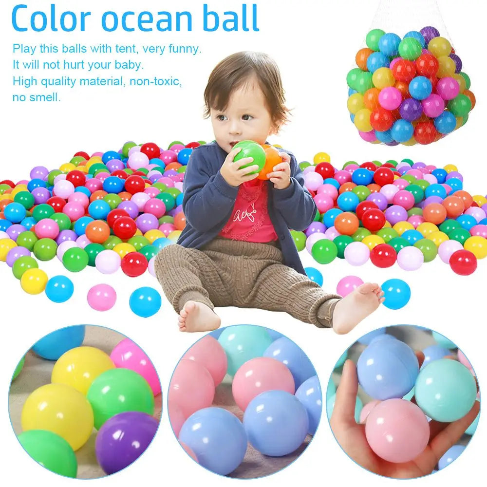 100PCS Funny Colourful Balls, Eco-Friendly Material