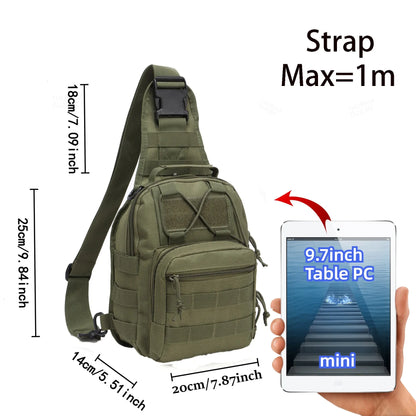 THURAM Outdoor Tactical Bag Backpack Sport Bag Pack Sling Shoulder Backpack for Every Day Carry