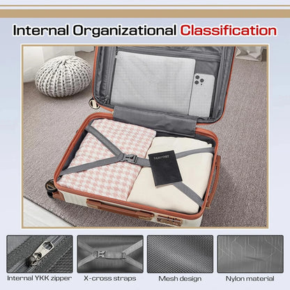 Joyway Expandable Luggage Sets 5 Piece, Lightweight Durable Hard Shell Travel Suitcase Set with TSA Lock, Spinner Wheels