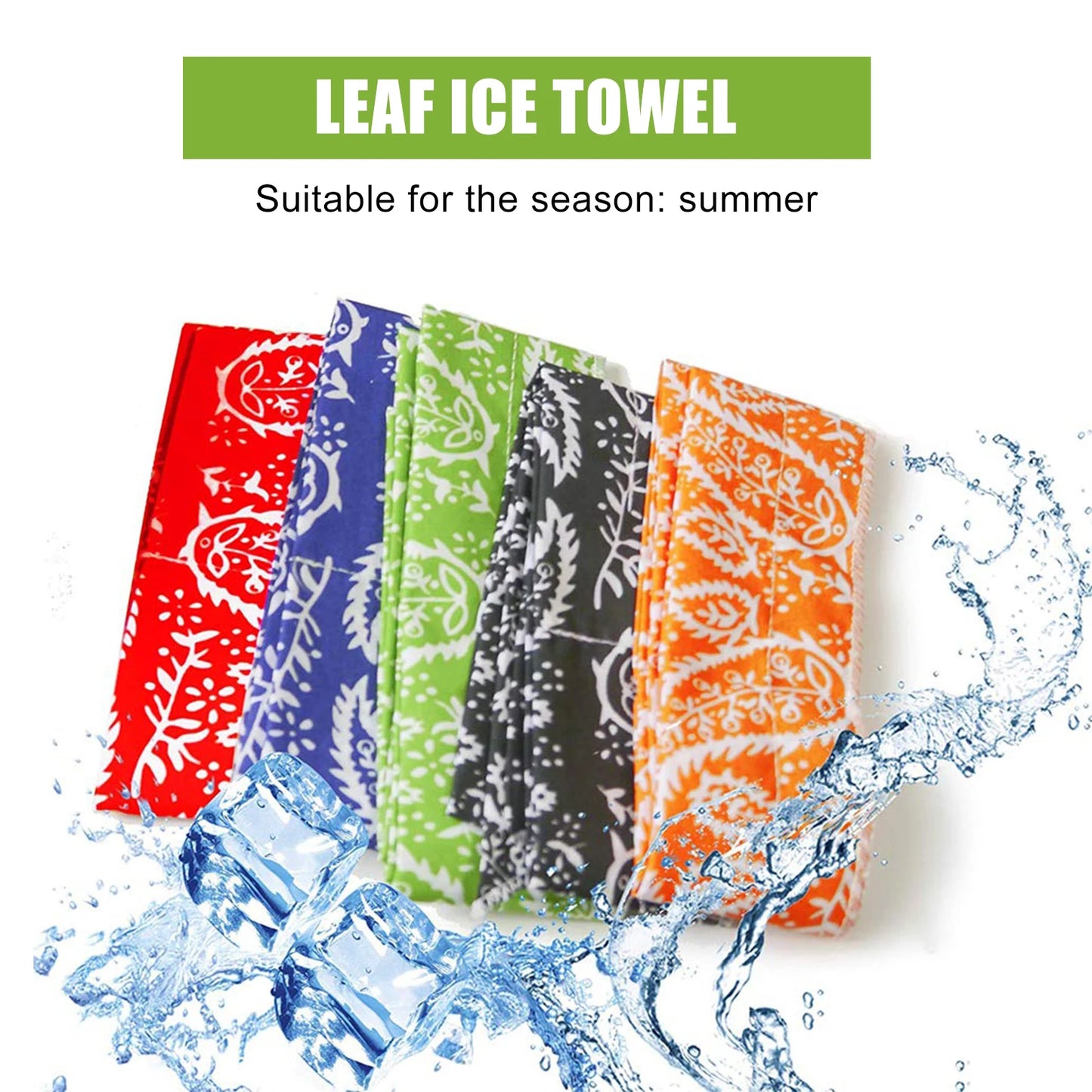 5 PCS Cooling Bandana Scarf, Reusable Chill Ice Sports Towel Wristband