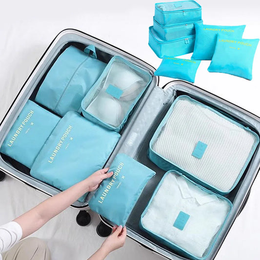 6PCS/set Storage bags and laundry bags – Travel storage bags to store luggage, portable suitcases and clothes compression