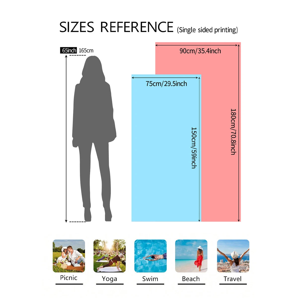 Fashionable Colorful Striped Beach Towel, Quick Drying Absorbent