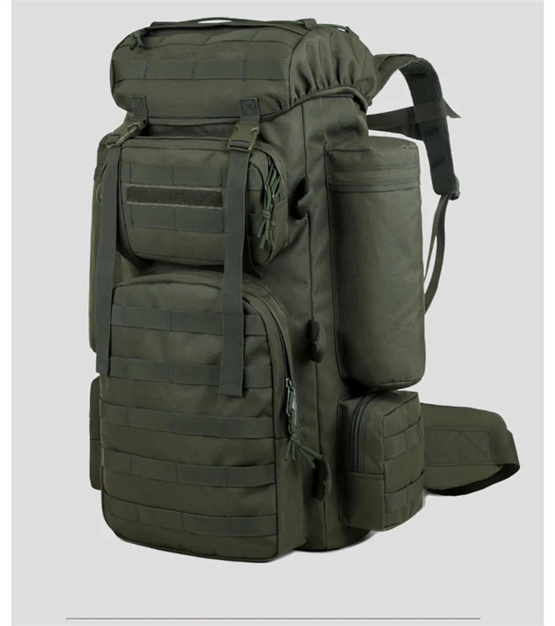 Large Climbing Backpack Camping Mountaineering Bag Men Travel Hiking Multifunction Tactical Shoulder Molle Luggage Backpacks