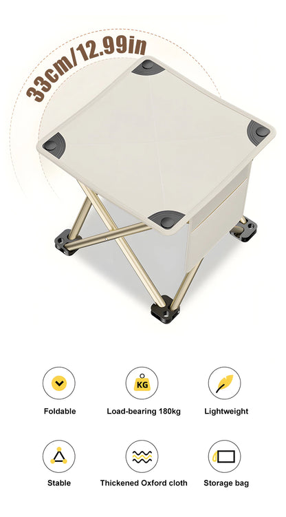 Folding Small Stool Bench Stool Portable Outdoor Travel Picnic Camping Fishing Chair Camping Collapsible Foot Stool Beach Picnic
