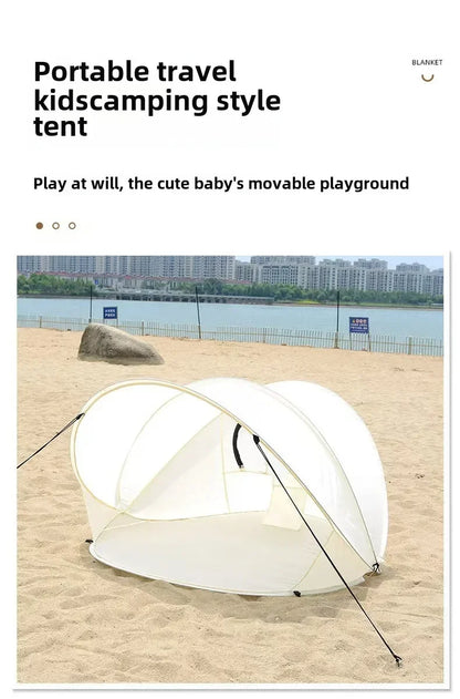 1pc 2-3 person tent outdoor camping  portable sunshade  quick throwing tent  garden  courtyard  game house  travel supplies