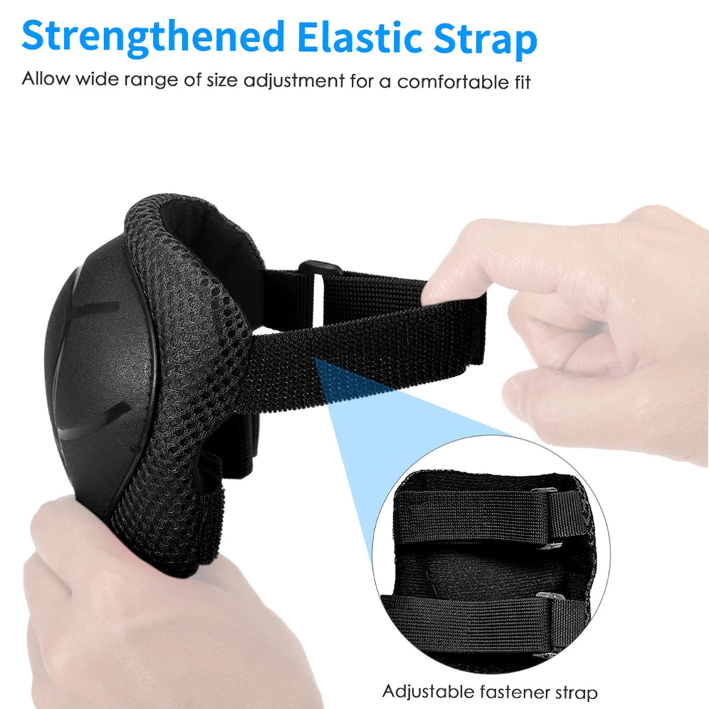 Kids 7 in 1, Helmet and Pads Set, Adjustable, Knee Pads Elbow Pads Wrist Guards for Scooter, Skateboard, Roller Skating, Cycling