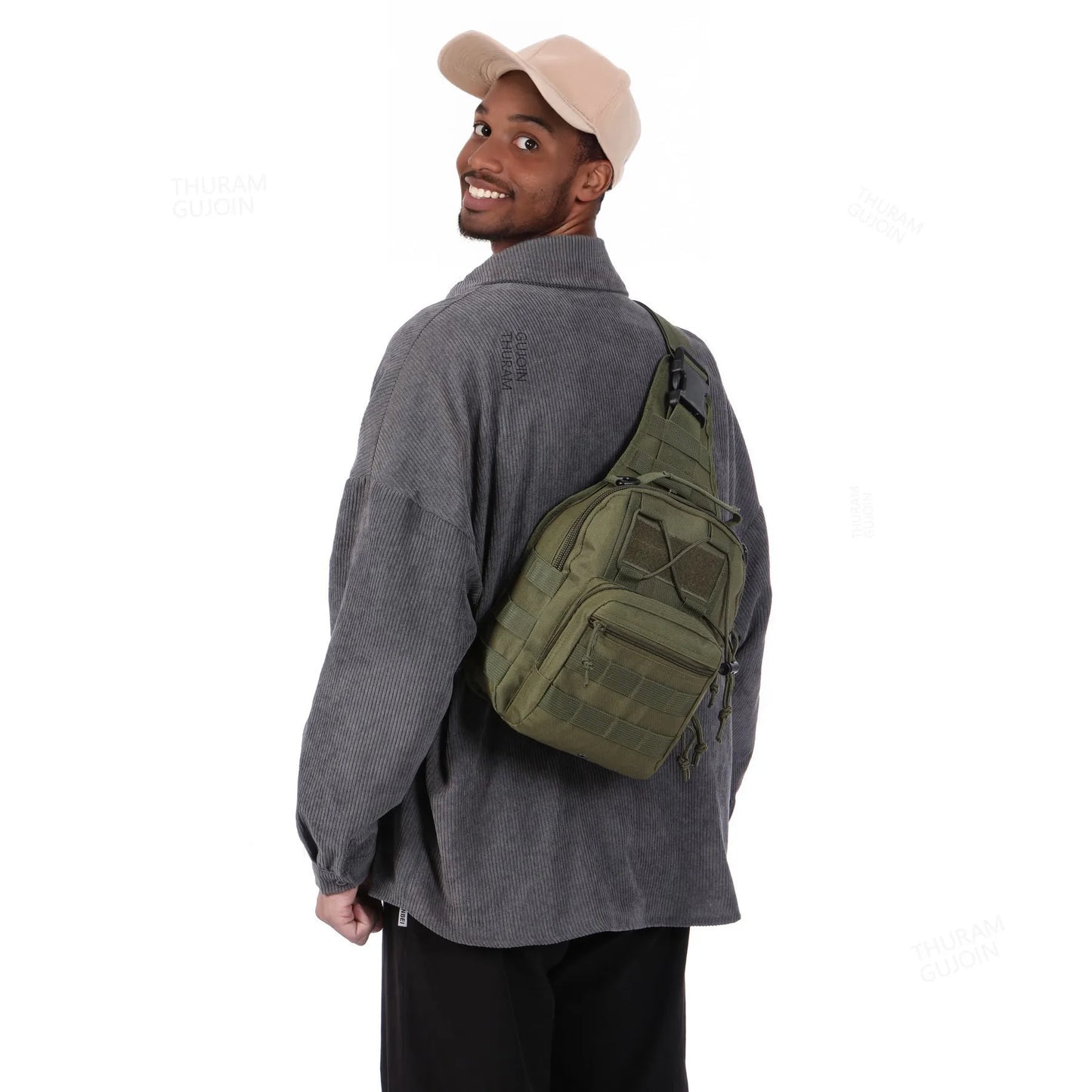 THURAM Outdoor Tactical Bag Backpack Sport Bag Pack Sling Shoulder Backpack for Every Day Carry