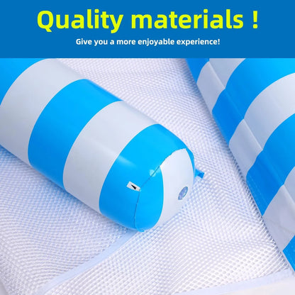 Swimming Pool Inflatable Cylindrical Striped Dual Tube, Suitable for Pools & Beach