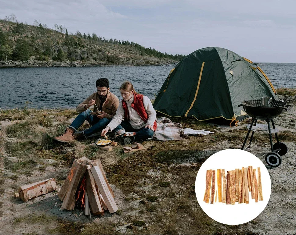 1box Fatwood Fire Starter Stick Outdoor Fire-making Tools Natural Firestarting Wood Sticks for Camping Hiking Emergency Survival