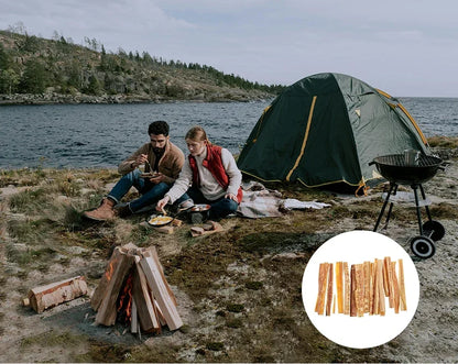 1box Fatwood Fire Starter Stick Outdoor Fire-making Tools Natural Firestarting Wood Sticks for Camping Hiking Emergency Survival