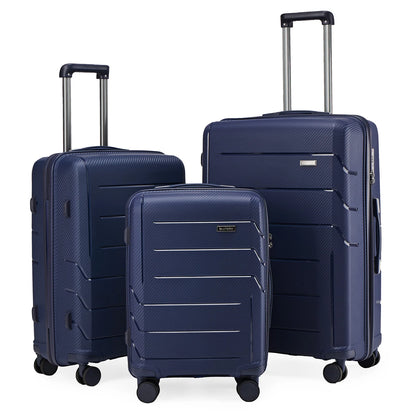 3pcs Travel Suitcase Men Carry-On Luggage Sets, TSA Women Suitcase Rolling Luggage Trolley Case 20 24 28Inch Cabin Suitcase Sets