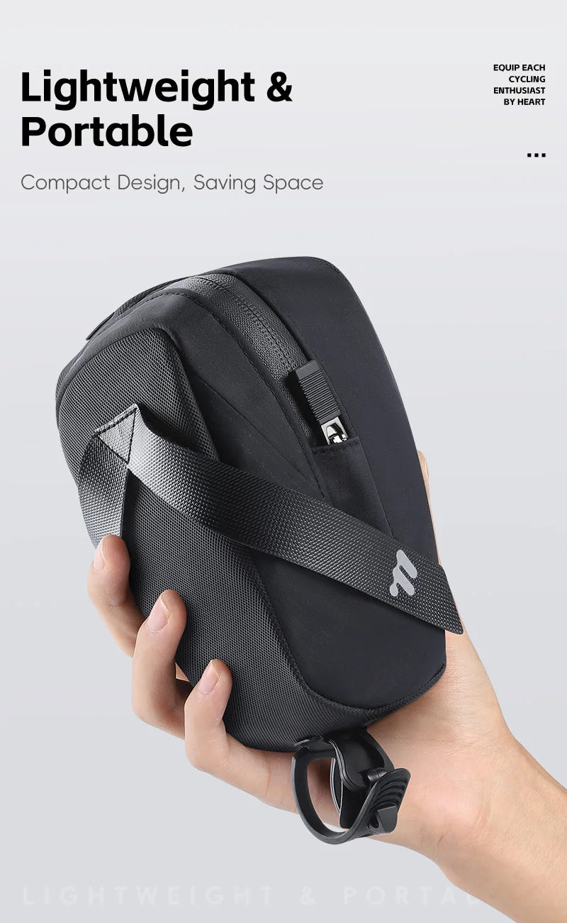 Bicycle Saddle Bag Lightweight Portable Bike Bag 0.8L Multi-Function Storage Pouch Tail Bag Cycling Accessories