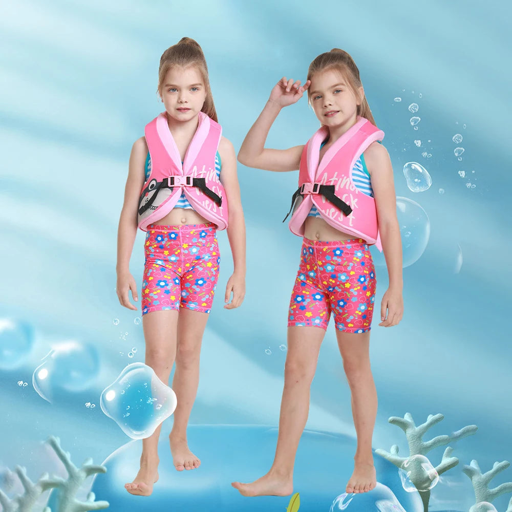 Children's Swimming Vest, Neoprene Life Jacket for Kids, Foam Floating Clothes, Water Safety Vest