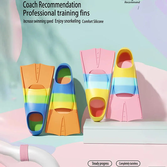 Professional Scuba Diving Silicone Fins, Snorkeling Flippers