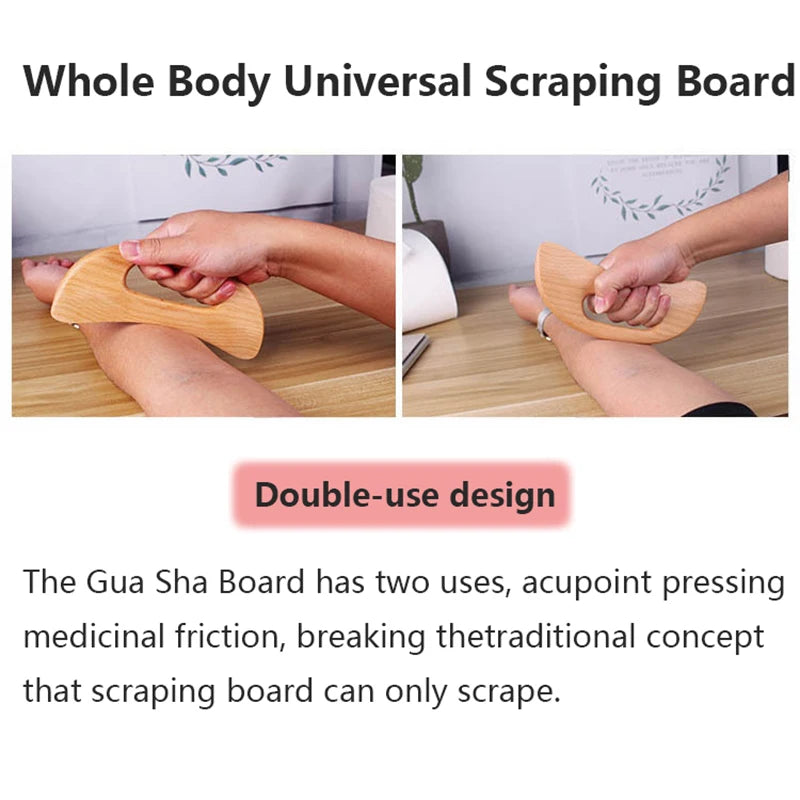 Wooden Gua Sha Tool Scraping Board Massage, Scraper Body Massage Therapy Tool