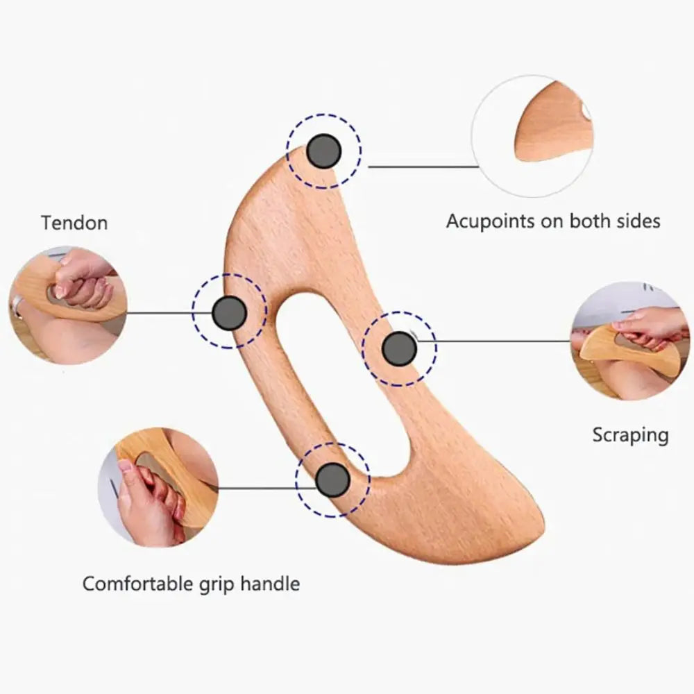 Wooden Gua Sha Tool Scraping Board Massage, Scraper Body Massage Therapy Tool