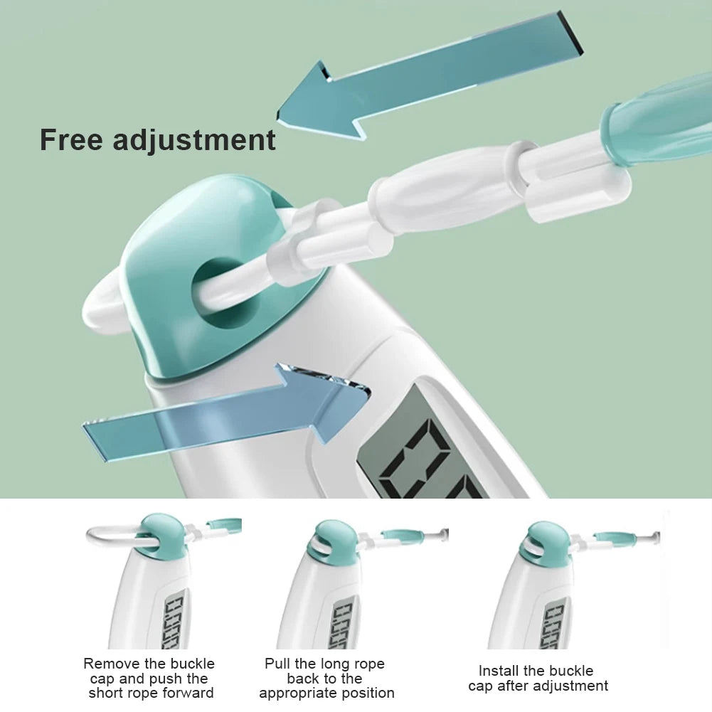 Jump Rope Plastic Segmented, Soft Beaded Skipping Rope, Adjustable Length for Kids & Adults