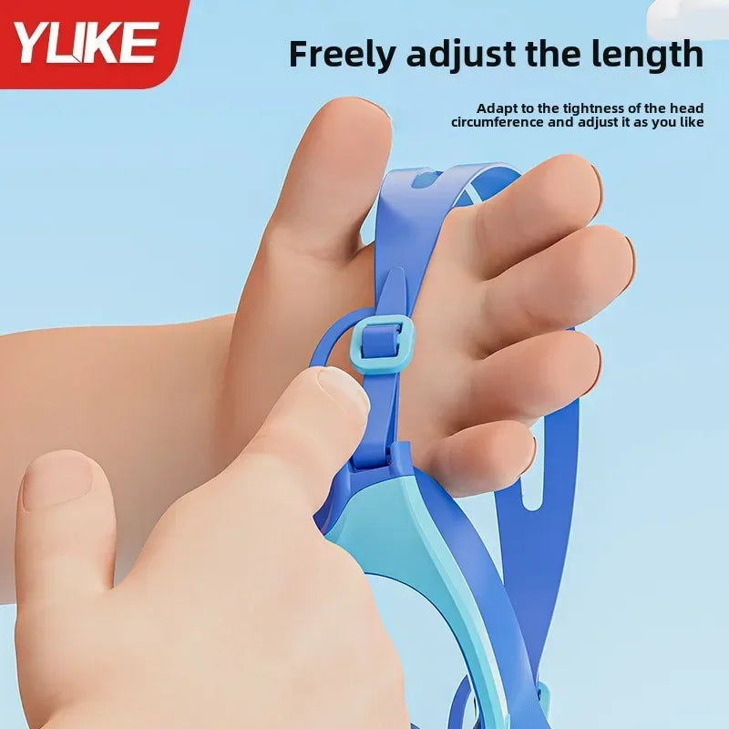 Children Swimming Goggles, Anti-fog, Large Frame Glasses, Comfortable Silicone