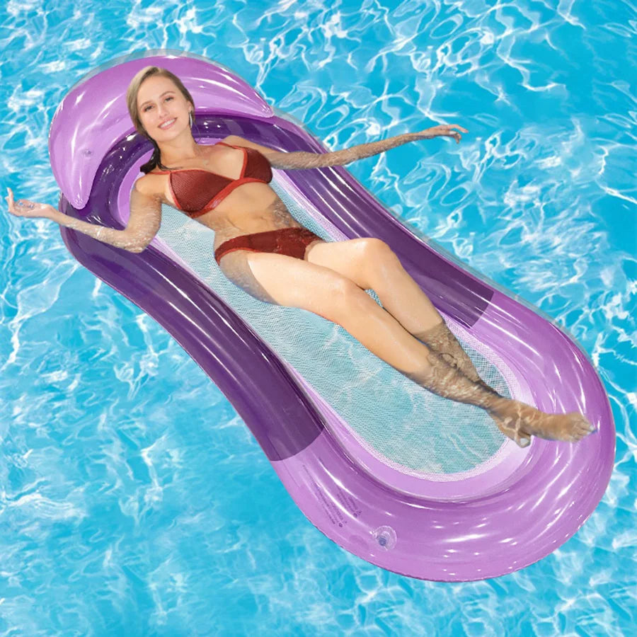 Water Floating Bed, Comfortable Lounge Chair, for Beach, Swimming Pool Party