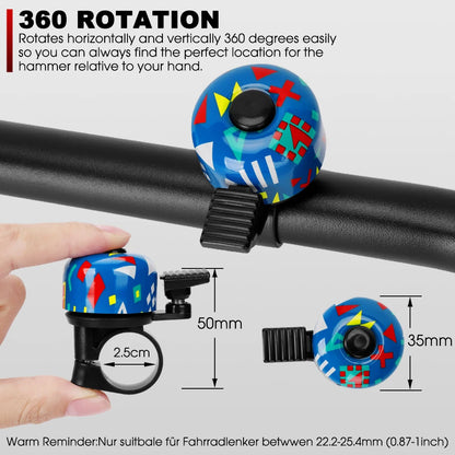 Bicycle Bell Alloy, Mountain Road Bike Ring, Cycling Handlebar Metal Ring Bell