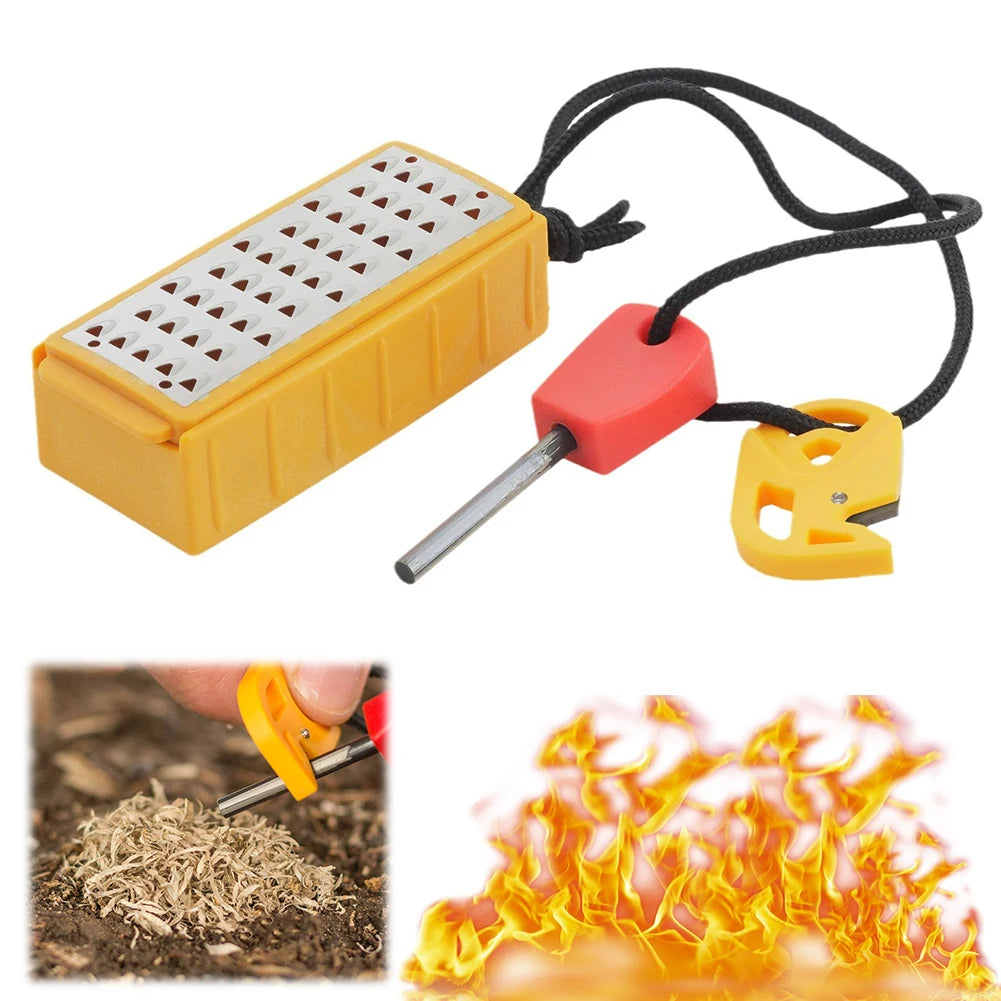 Tinder Maker with Fire Starter Tinder Making Tool Portable Stainless Steel Grater Outdoor Survival Tool for Outdoor Use