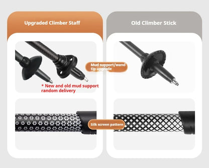 Naturehike 3-Section Trekking Pole 3K Carbon Fiber Ultralight Adjustable EVA Walking Stick Outdoor Hiking Telescopic Pole EXT1